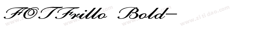 FOTFrillo Bold字体转换